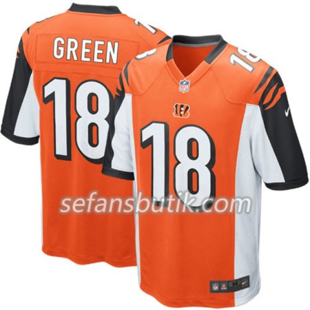 Cincinnati Bengals Tröjor A. J. Green 18 Nike Orange - Herr Cincinnati Bengals Tröjor A. J. Green 18 Nike Orange - Herr